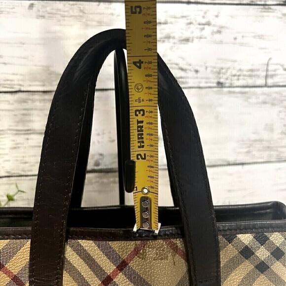 Vintage Burberry London Check  Mini Tote Bag Nova Plaid Bag Classic - Picture 11 of 15
